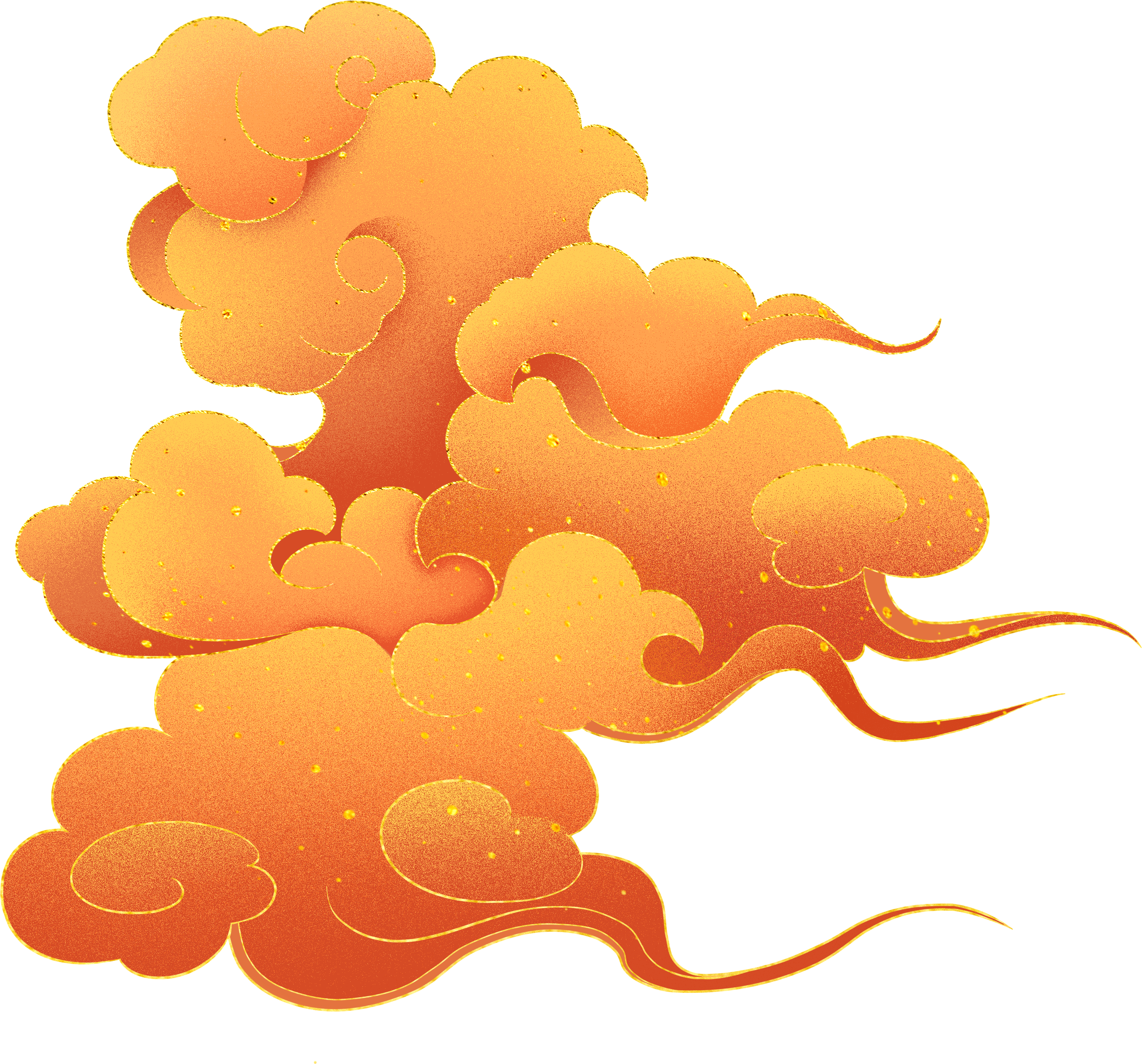 Chinese Clouds Illustration